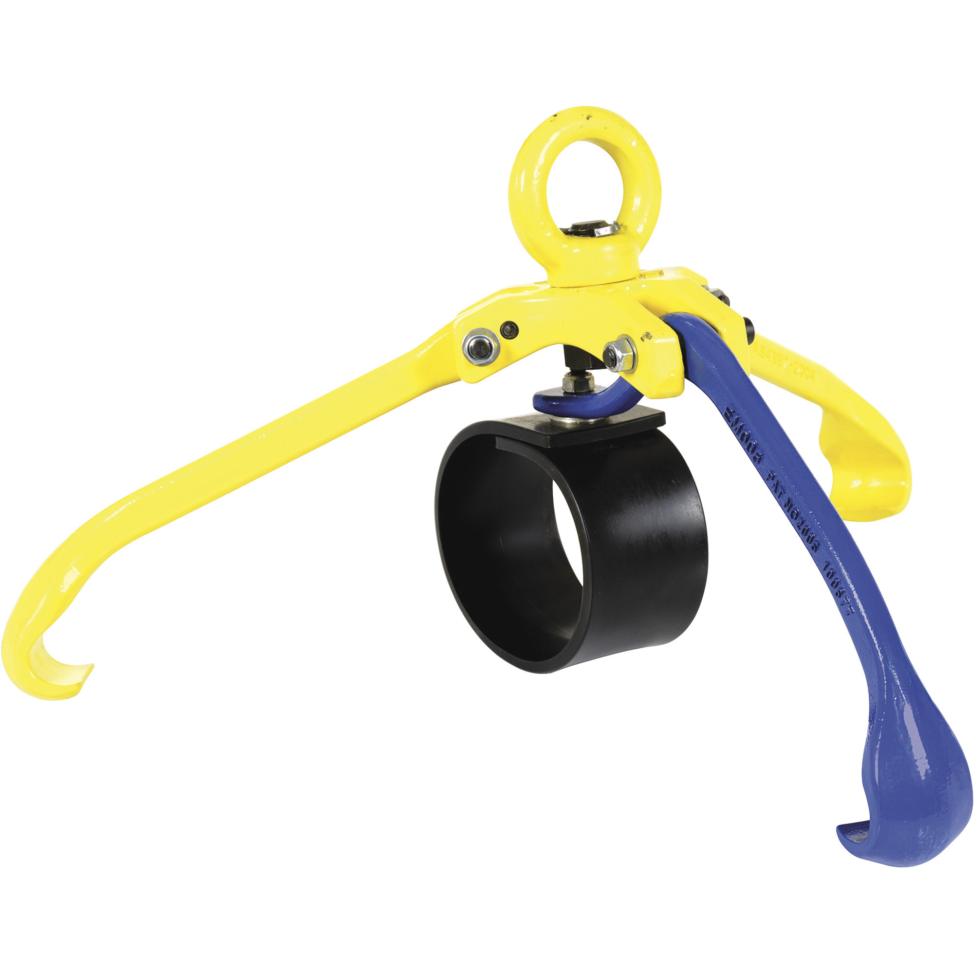 Vestil Secure Grip Overhead Drum Lifter - 2,200-Lb. Capacity, 3-Arm, Ductile Iron, Model# DRUM-GRAB